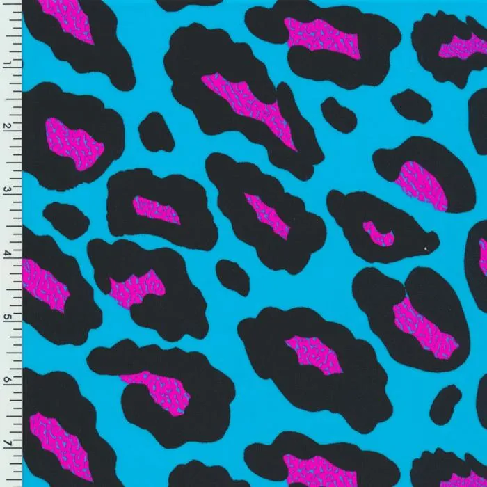 SP-NP2800 Funny Spots Blue Nylon Spandex Digitally Wet Print