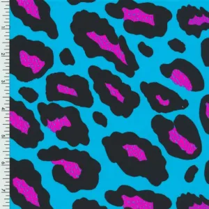 SP-NP2800 Funny Spots Blue Nylon Spandex Digitally Wet Print