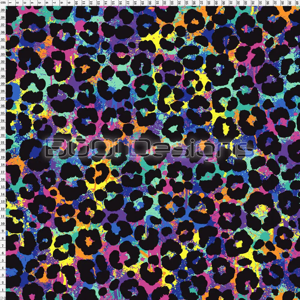 Spandex Lion Splat Leopard