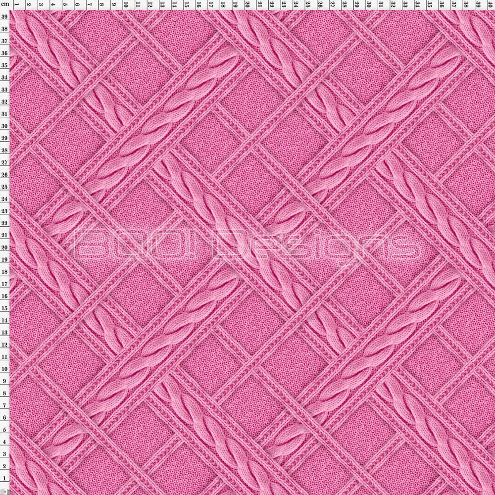 Spandex Printed Knit Check Pink