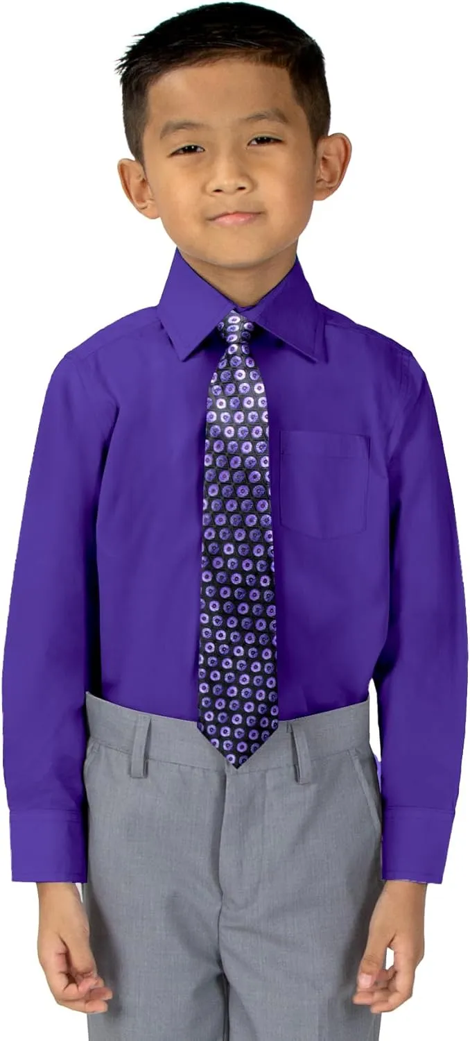 Spring Notion Boys Dress Shirt and Tie Set