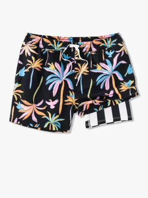 The Black Light Nights (Boys Lined Classic Swim Trunk- Shorter)