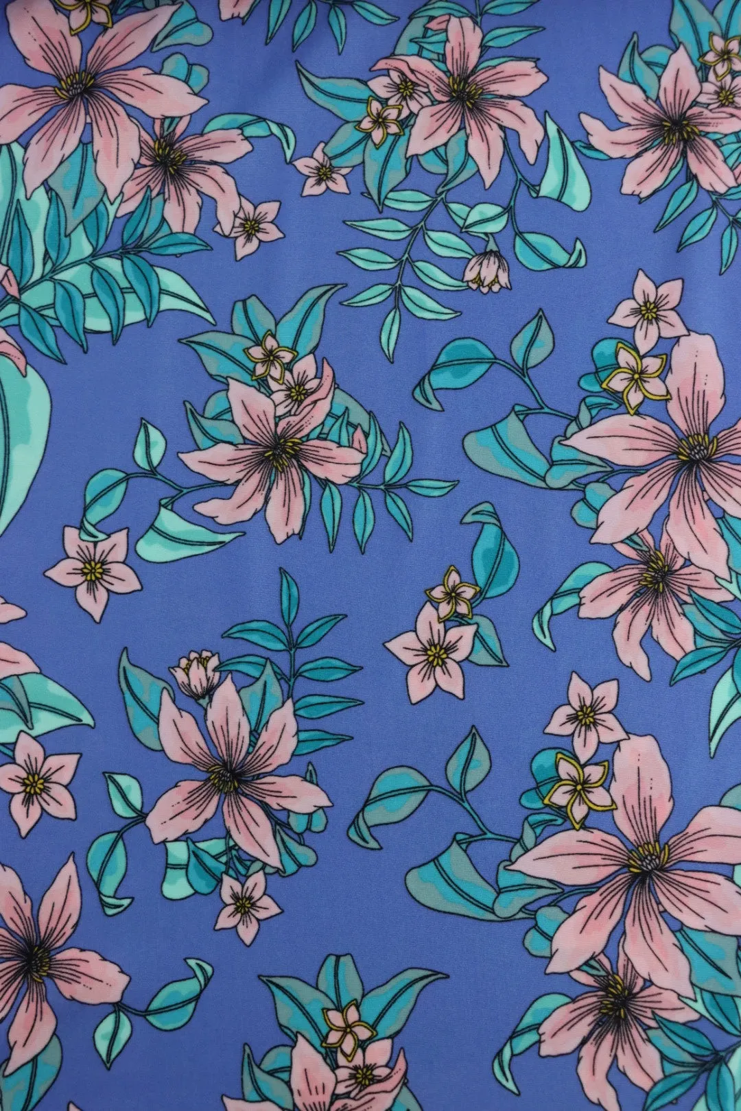 Whisked Away on Periwinkle Nylon Spandex Tricot