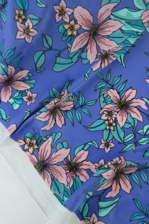 Whisked Away on Periwinkle Nylon Spandex Tricot