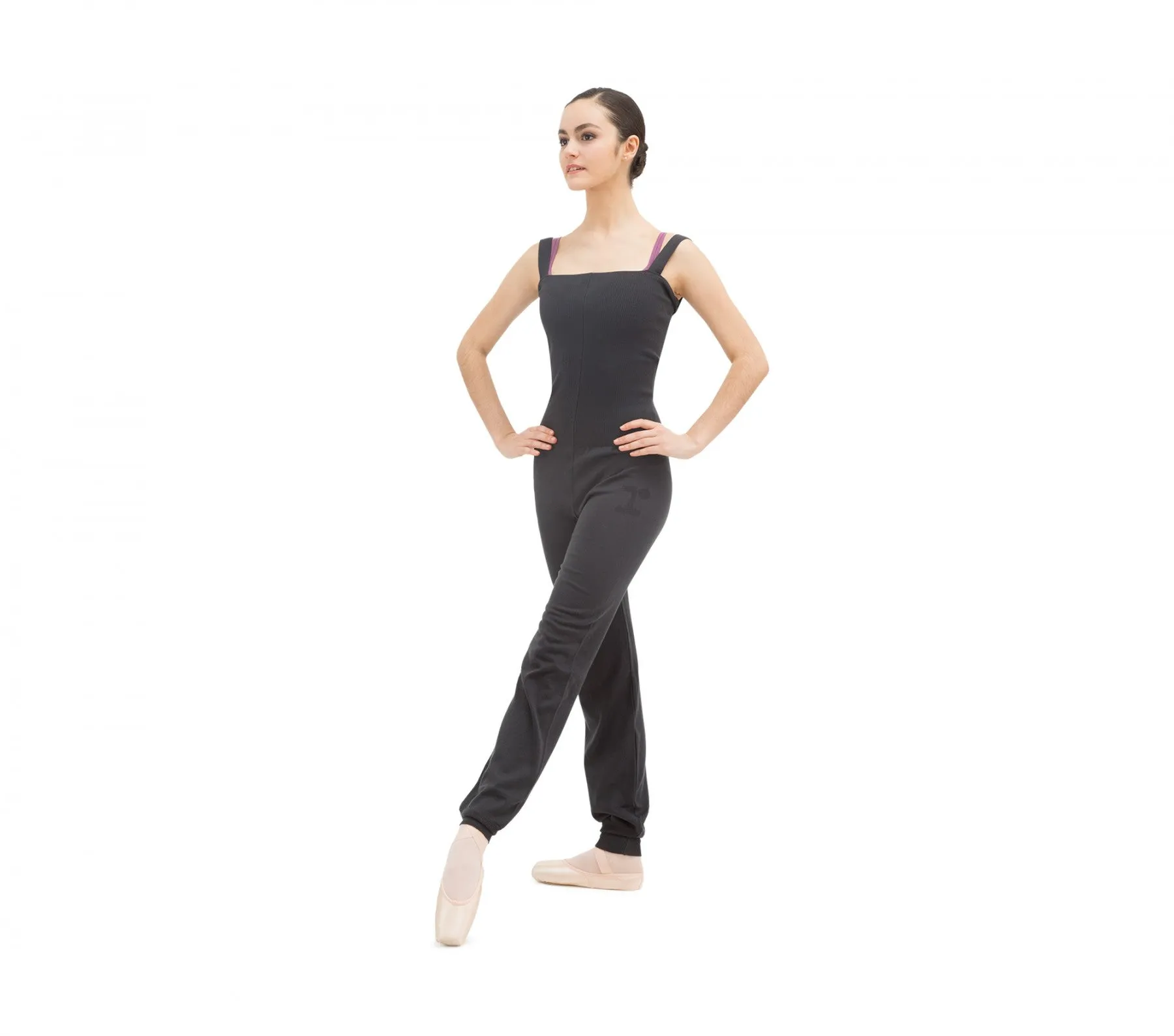 Wide strap jumpsuit