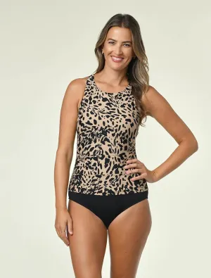 Wild Camo H-Back High Neck One Piece